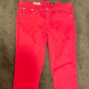 ADRIANO GOLDSHMIED AG The stilt. Hot Pink Straight leg jean 26R